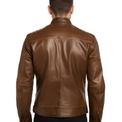 Premium Cooper Leather Jacket - Hand Waxed Cowhide Grain