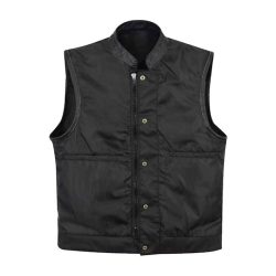 Pier leather trim cordura leather vest - SGR - Spirit Gear